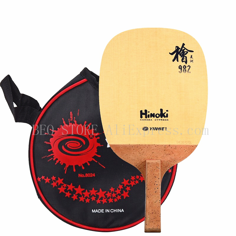Table Tennis In Chinese - YINHE 982 日本製ペンホールド式JS檜卓球ブレード/1プライソリッド檜/卓球バット/パドル/ピンポンラケット