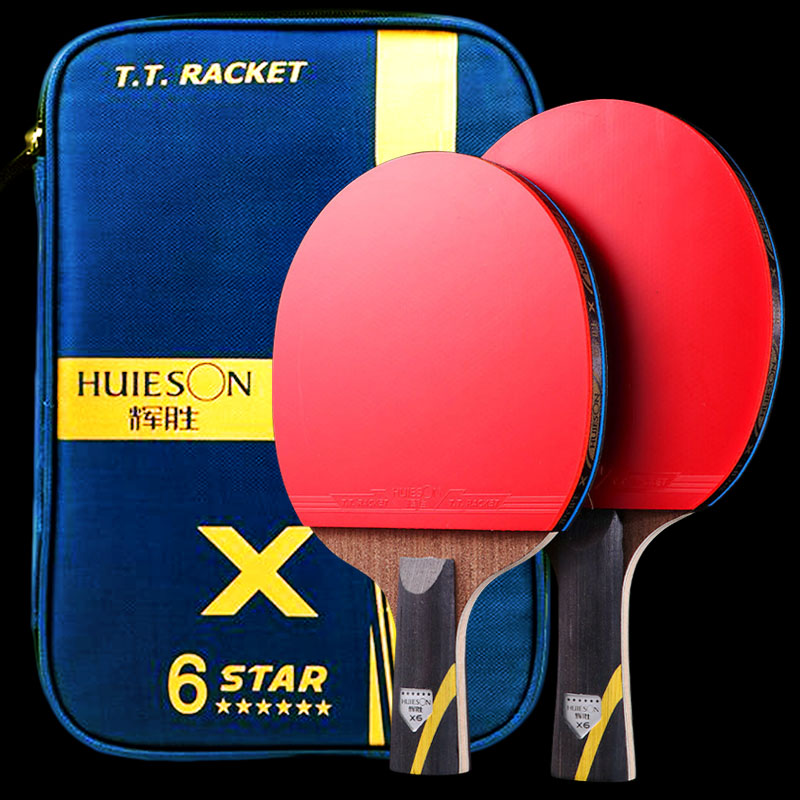 Table Tennis Bat Butterfly - Huieson 5/6 スター卓球ラケット カーボン攻撃的ピンポンラケットパドル カバーバッグ付き