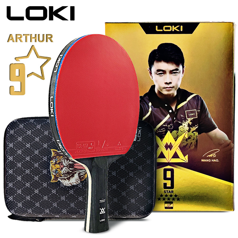 Table Tennis Xiom - LOKI ARTHUR 9 スター卓球ラケット カーボン攻撃的軽量ピンポンラケット パドルバット