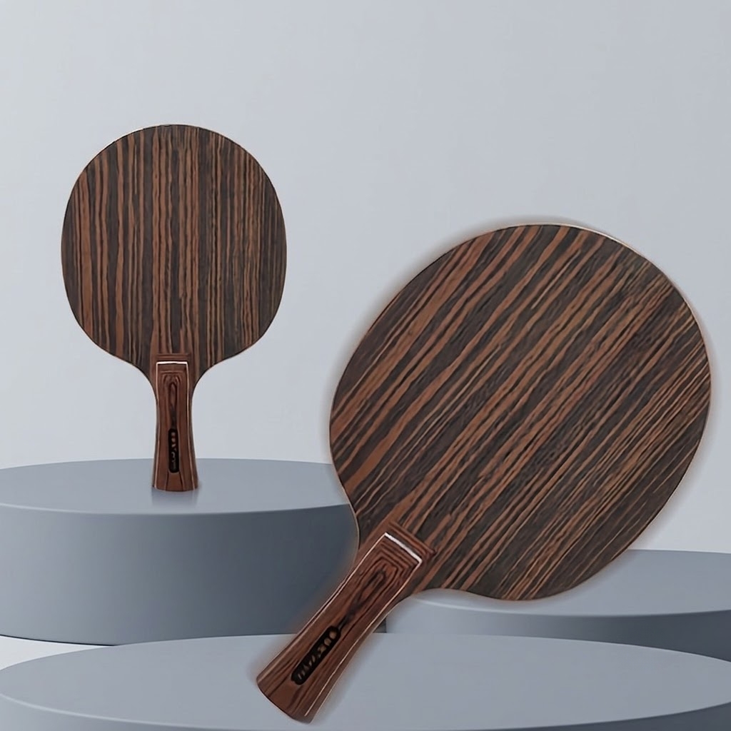 Table Tennis Blade - 黒檀製卓球ラケットブレード、高速攻撃設計、5ウッド+2カーボン7層構造卓球ラケットブレード、高品質木材加工、バランスの取れたデザイン、スポーツ愛好家専用