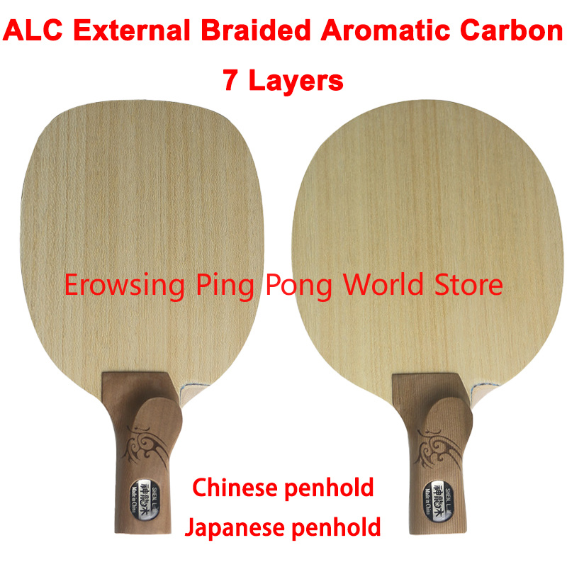 Table Tennis In Chinese - 神龍ウッド ALC カーボン卓球ブレード 7 プライ日本/中国製ペンホールドピンポンパドルペンホールドシェイクハンド卓球ラケット