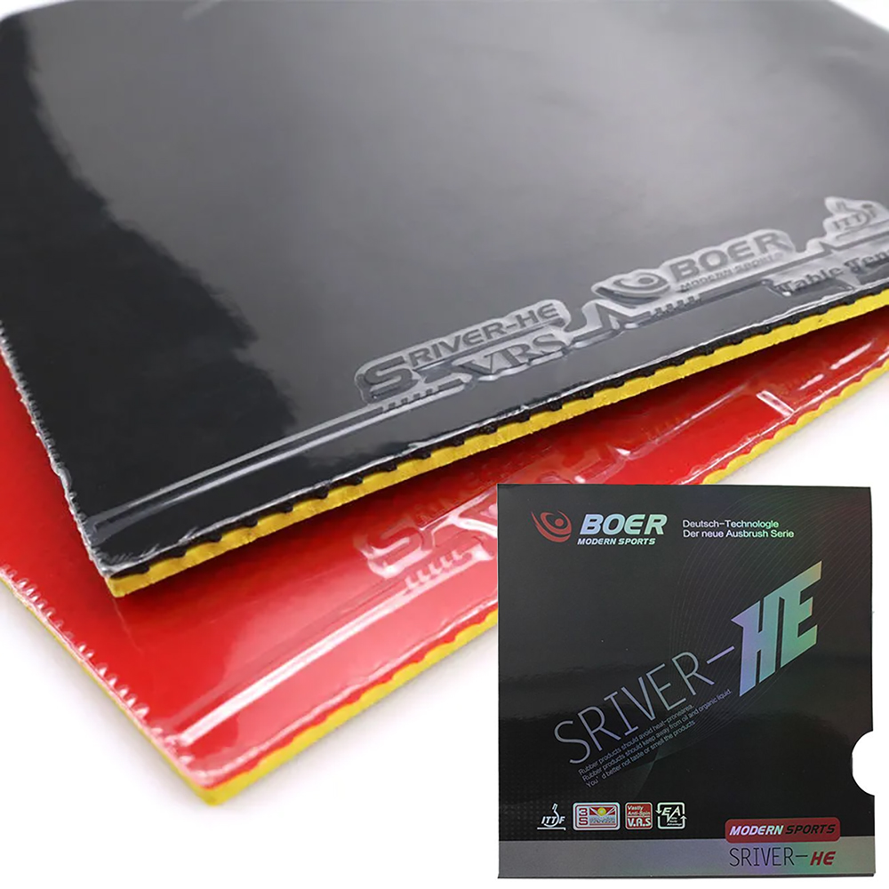 Table Tennis Trainer - オリジナルBOERシルバーHE卓球ラバー弾性トレーニング耐性ピンポンラバーピンプルズイン卓球ブレードラバー