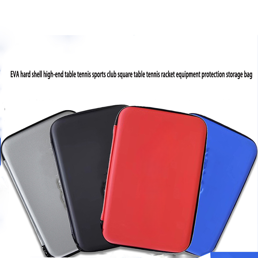 Table Tennis Bat Butterfly - 新しいEVAハードシェル高級卓球スポーツクラブスクエア卓球ラケット機器保護・収納バッグ
