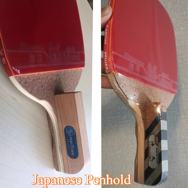 Table Tennis In Chinese - ハイチ産日本製ペンホールド卓球ブレード8mm/9mm中国産モミ/ヒノキ材プロフェッショナルピンポンバットパドル（HAIFUラバー付き）