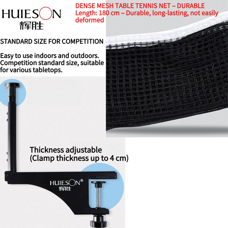 HUIESON 厚みのあるスパイラル型卓球ネット&フレームセ - Table Tennis Bat Butterfly のレビューと価格