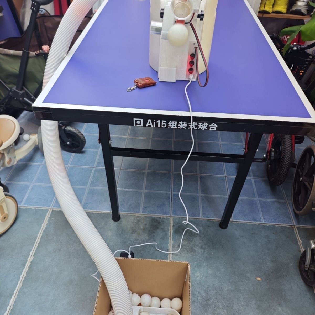 自動卓球ローディングマシン大容量ピンポンマシンポータブルボー - Table Tennis Trainer のレビューと価格
