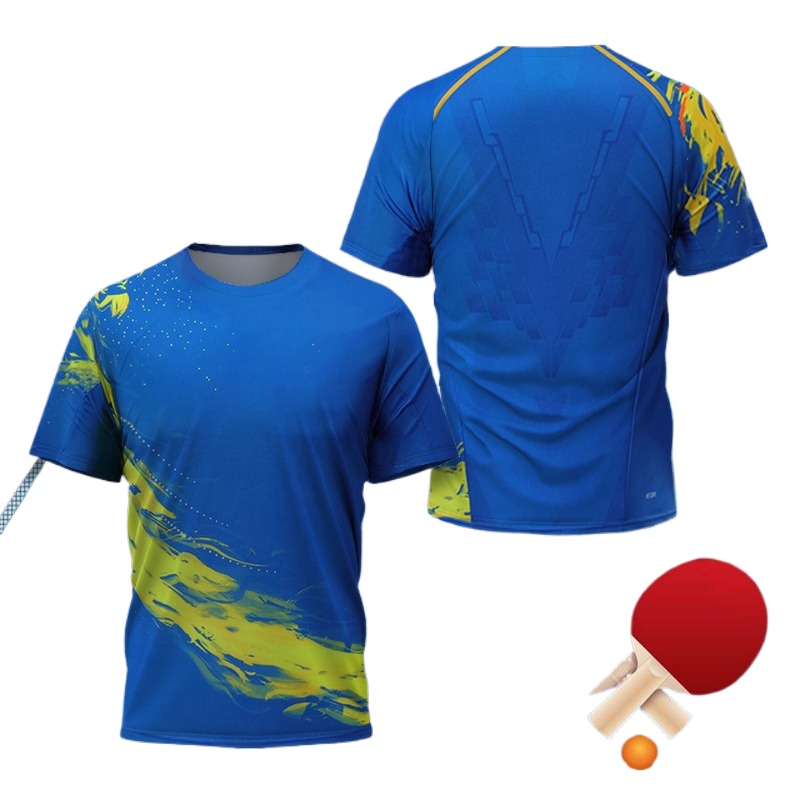 3Dプリントされた中国龍卓球Tシャツ（男女兼用）、速乾性と通 - Table Tennis In Chinese のレビューと価格