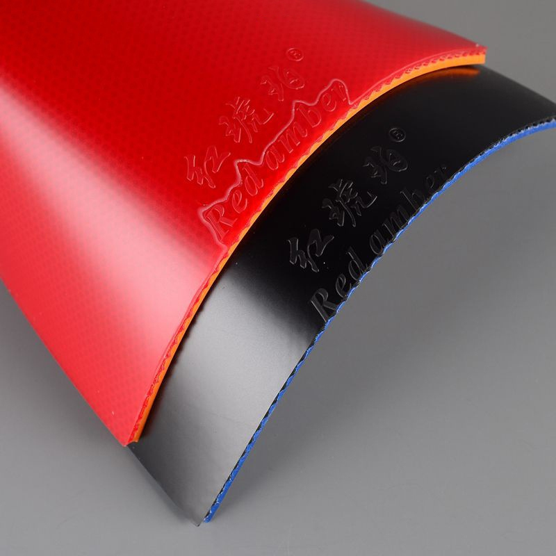 ● レッドアンバー卓球ラバー高弾性スティックラバーピップスイ - Table Tennis Trainer のレビューと価格