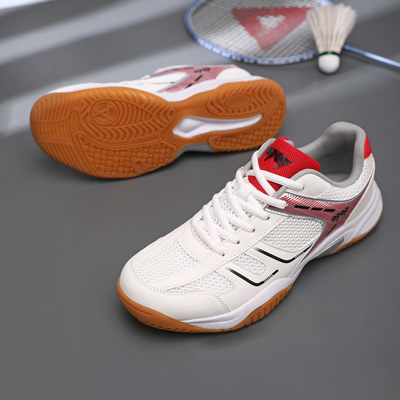 新しいバドミントンシューズ男性女性抗ねじれクッション男性のス - Table Tennis Trainer のレビューと価格