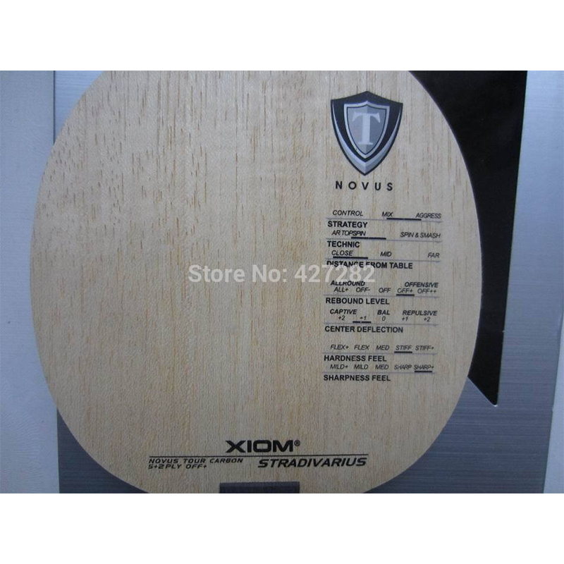 XIOM STRADIVARIUS卓球ブレード 5+2カーボ - Table Tennis Blade のレビューと価格