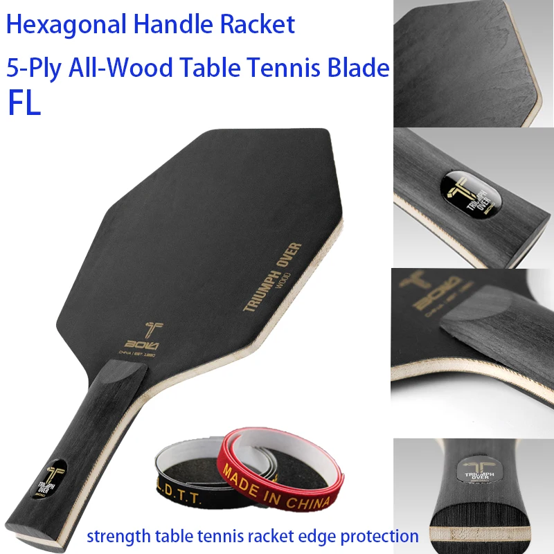 プロフェッショナル六角卓球パドル 5PlyPure 木製卓球 - Table Tennis Grip Tape のレビューと価格