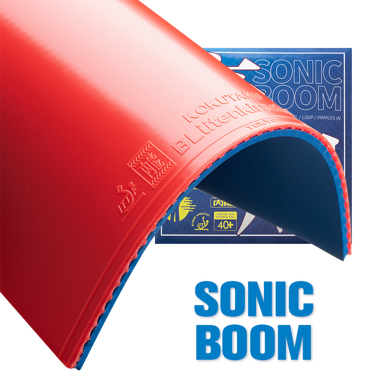 KOKUTAKU ブルーソニックブーム卓球ラバー粘着攻撃性高 - Table Tennis Bat Butterfly のレビューと価格