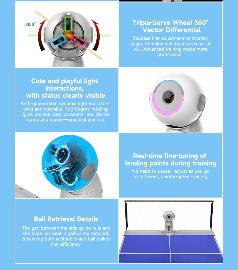 アップグレード版電動インテリジェント卓球ロボット 室内スマー - Table Tennis Trainer のレビューと価格