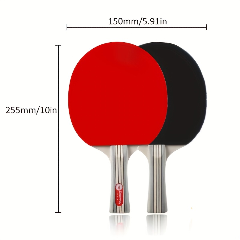 プロ仕様卓球ラケットセット2個、両面粘着防止、トレーニング用 - Table Tennis Bat Butterfly のレビューと価格
