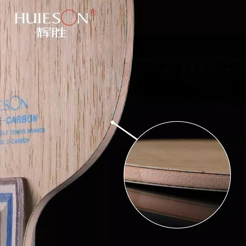 Huieson-合板2層カーボンファイバー卓球ラケット,軽量 - Table Tennis Xiom のレビューと価格